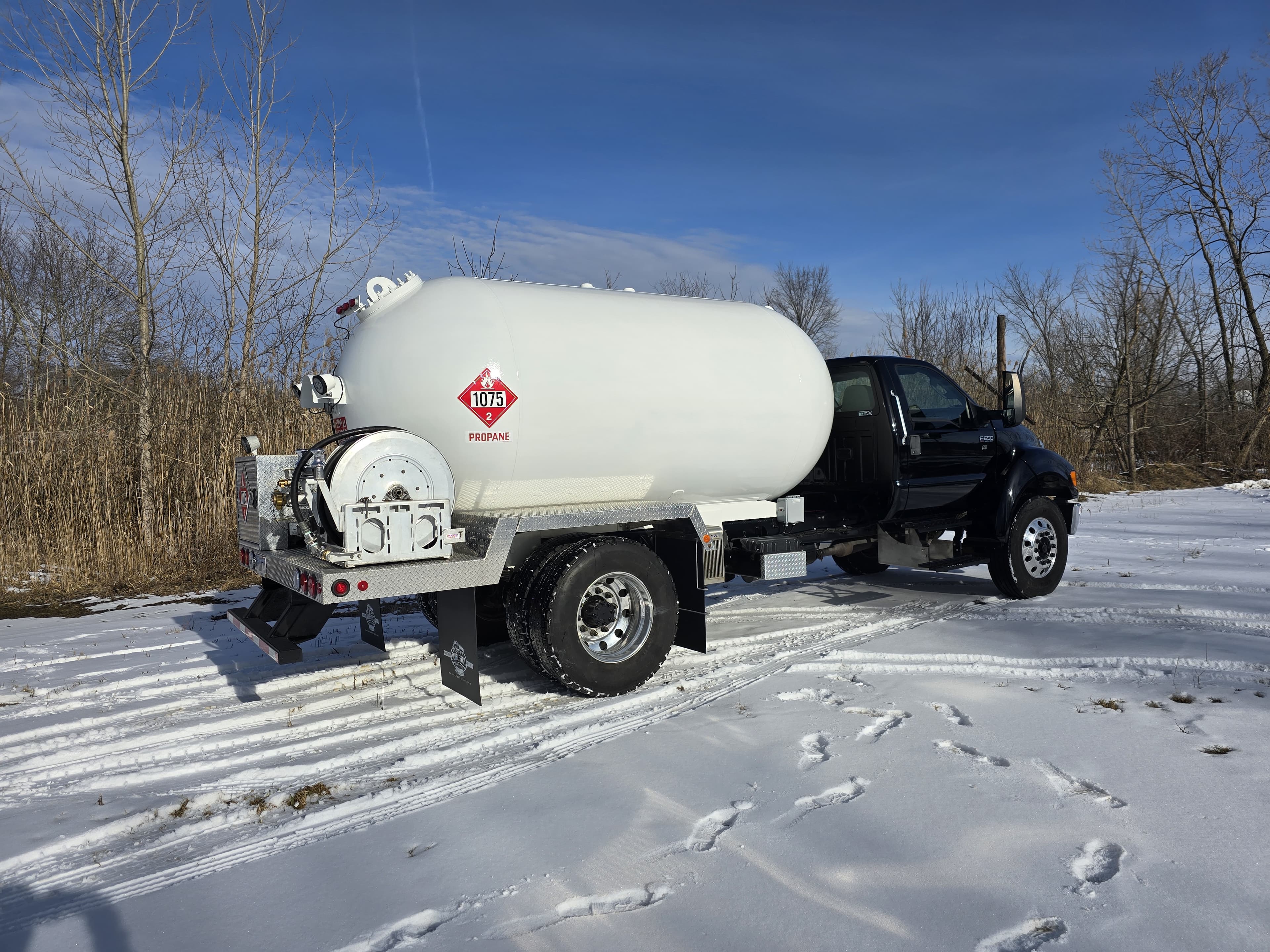 Completed tank service project with quality finish