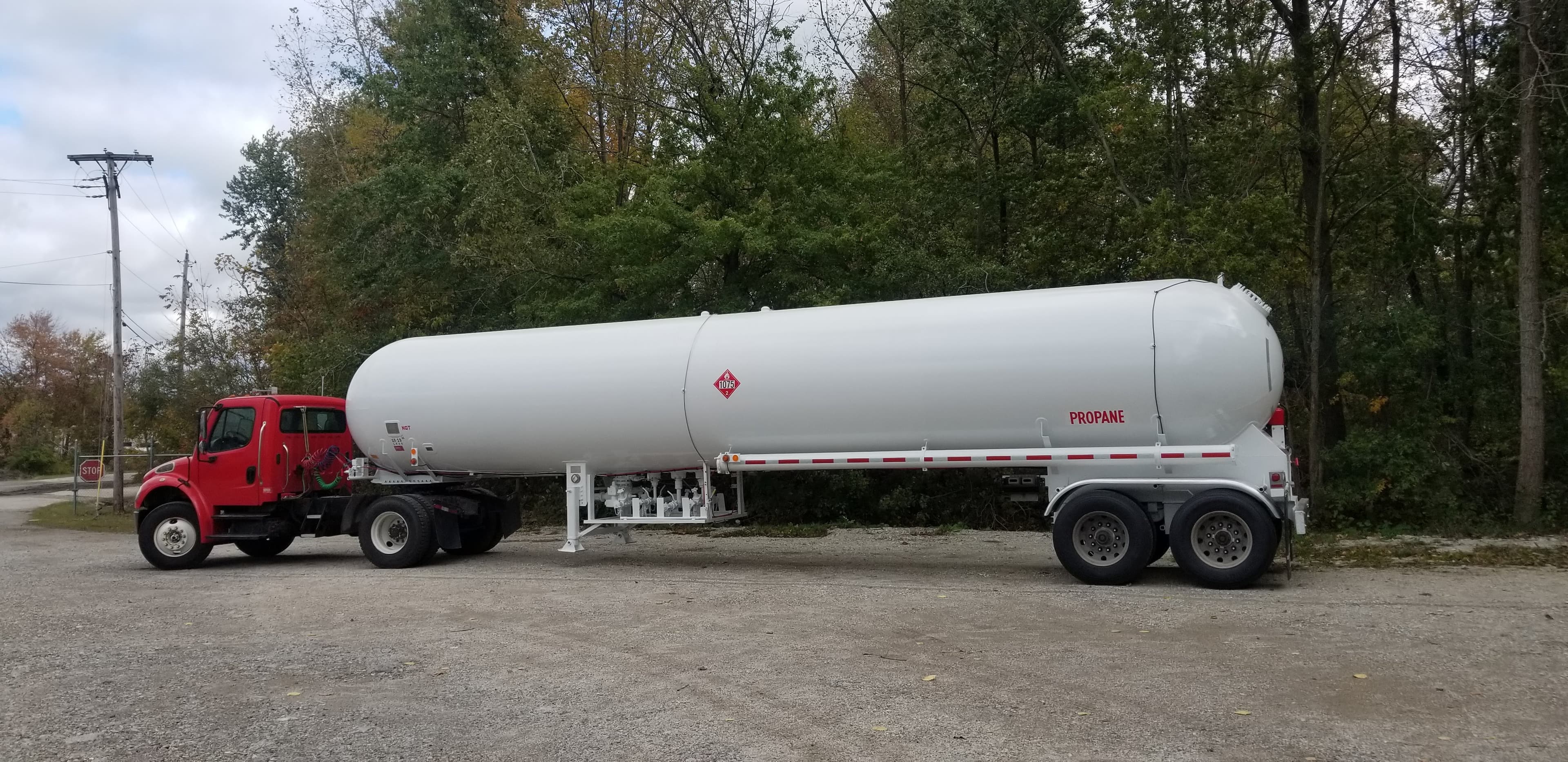 LP transport tank with professional paint and restoration